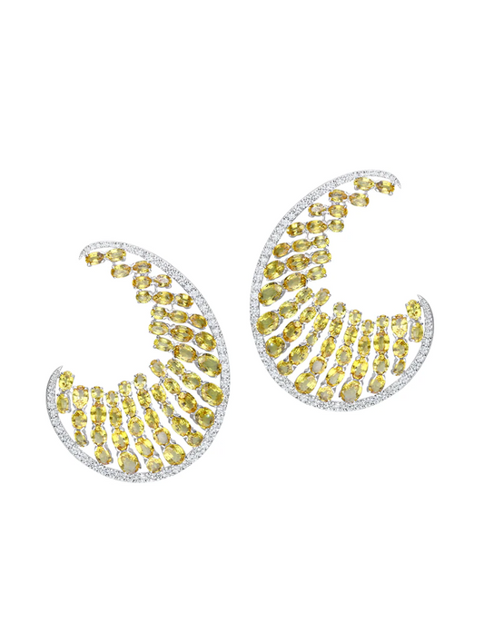 Camber Sapphire Earrings