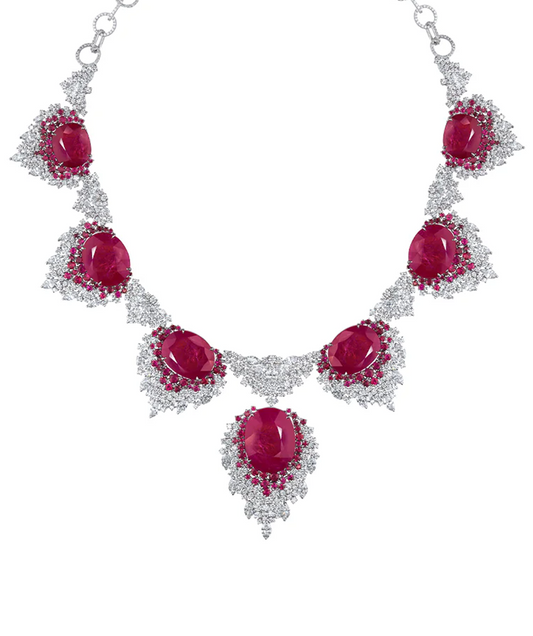 Crimson Cascade Necklace