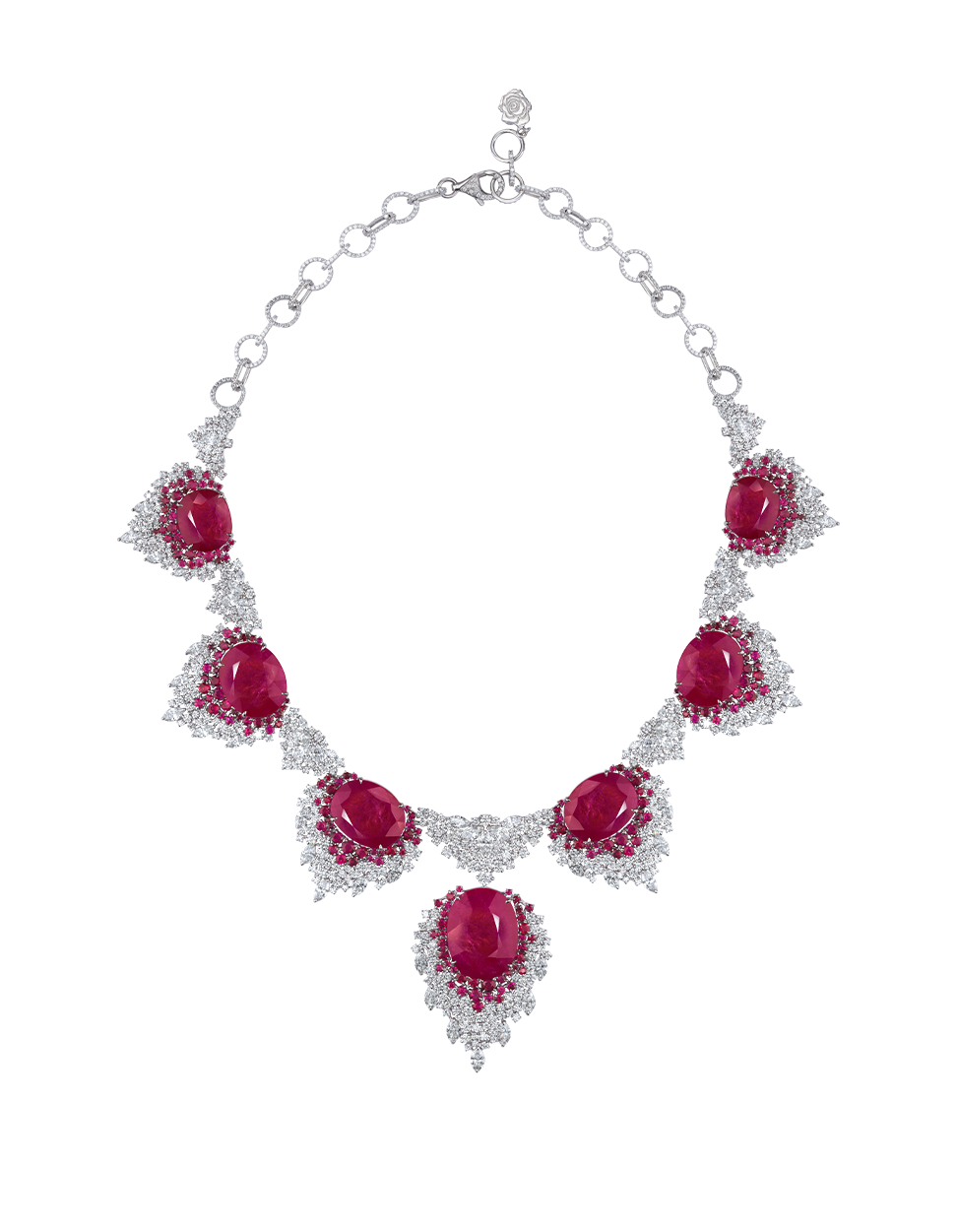 Crimson Cascade Necklace