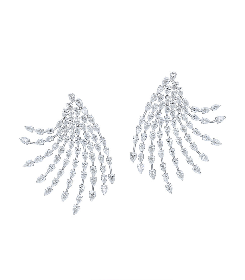 Diamond Fringe Earrings