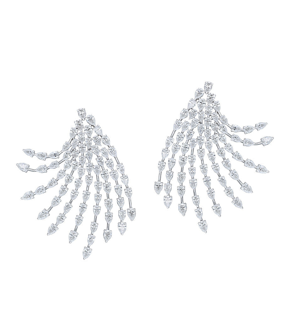 Diamond Fringe Earrings