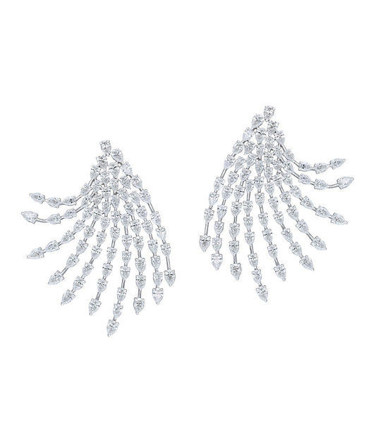 Diamond Fringe Earrings
