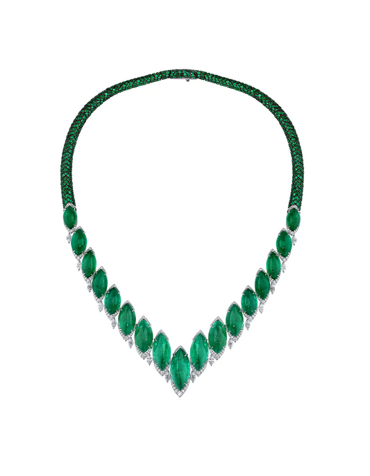 Emerald Curve Necklace