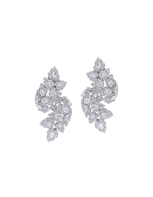Vine Diamond Earrings