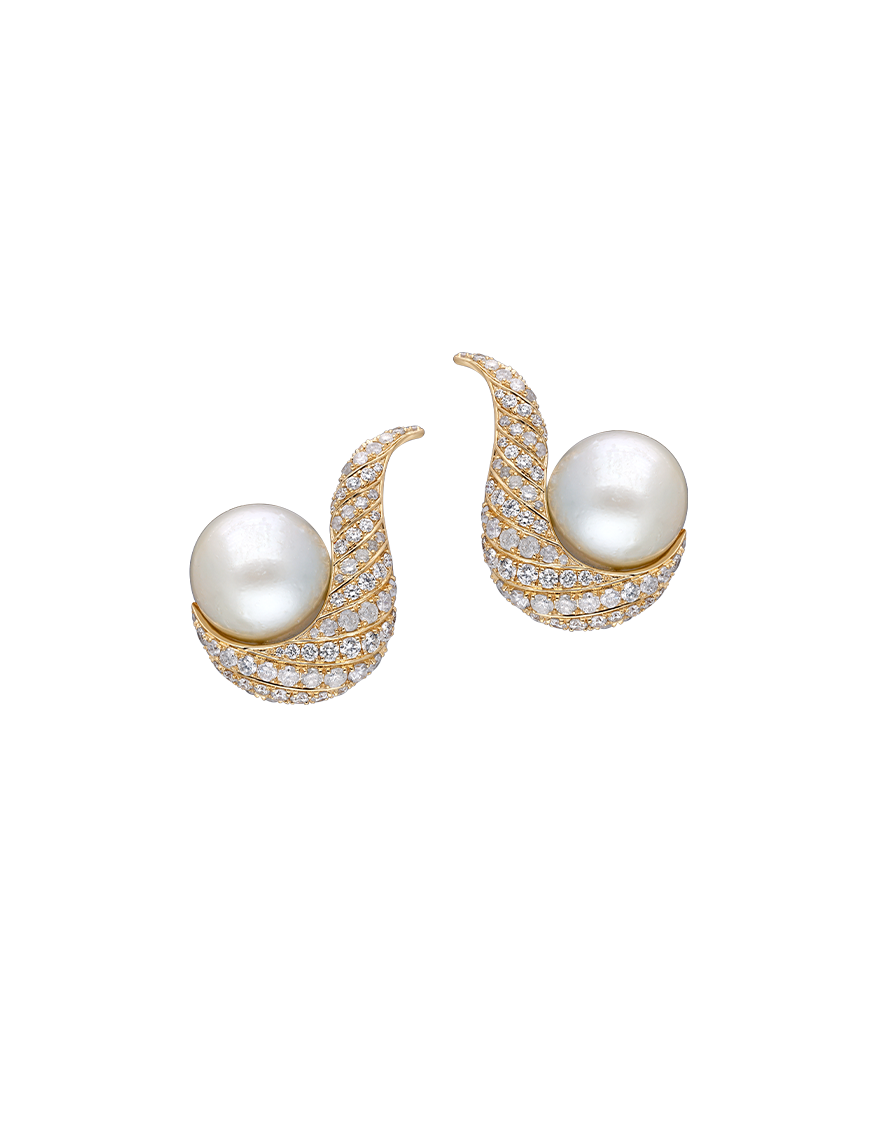 Pearl Cluster Earrings