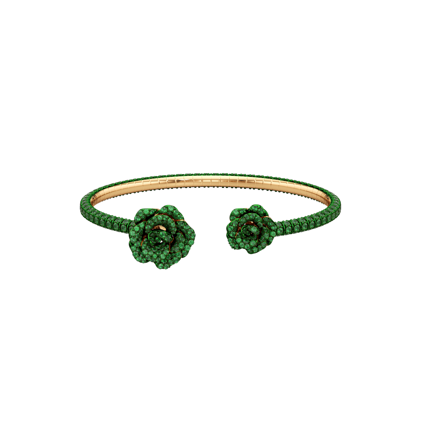 La Vie En Rose Tsavorite Bracelet, Double Motif