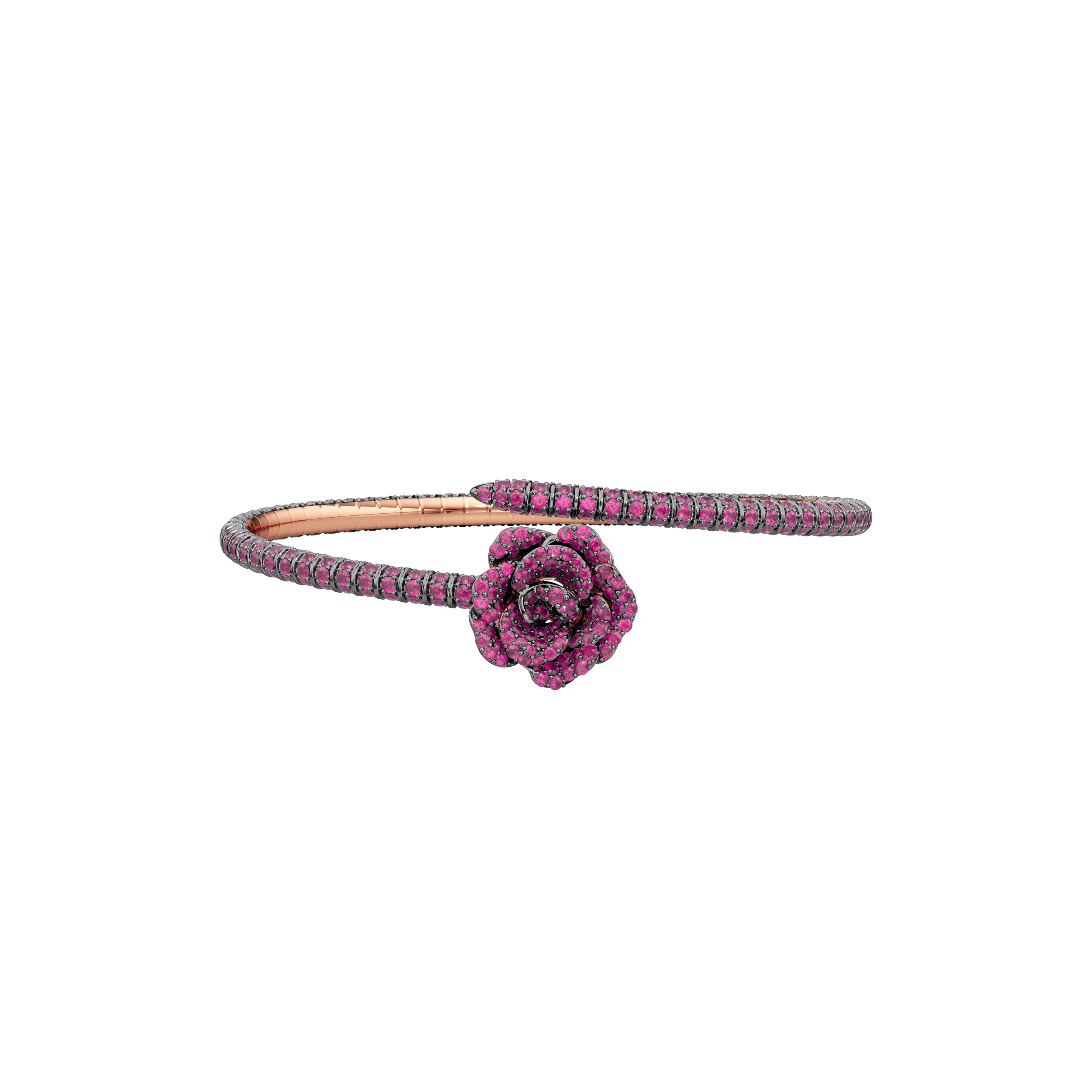 La Vie En Rose Ruby Bracelet, Single Motif