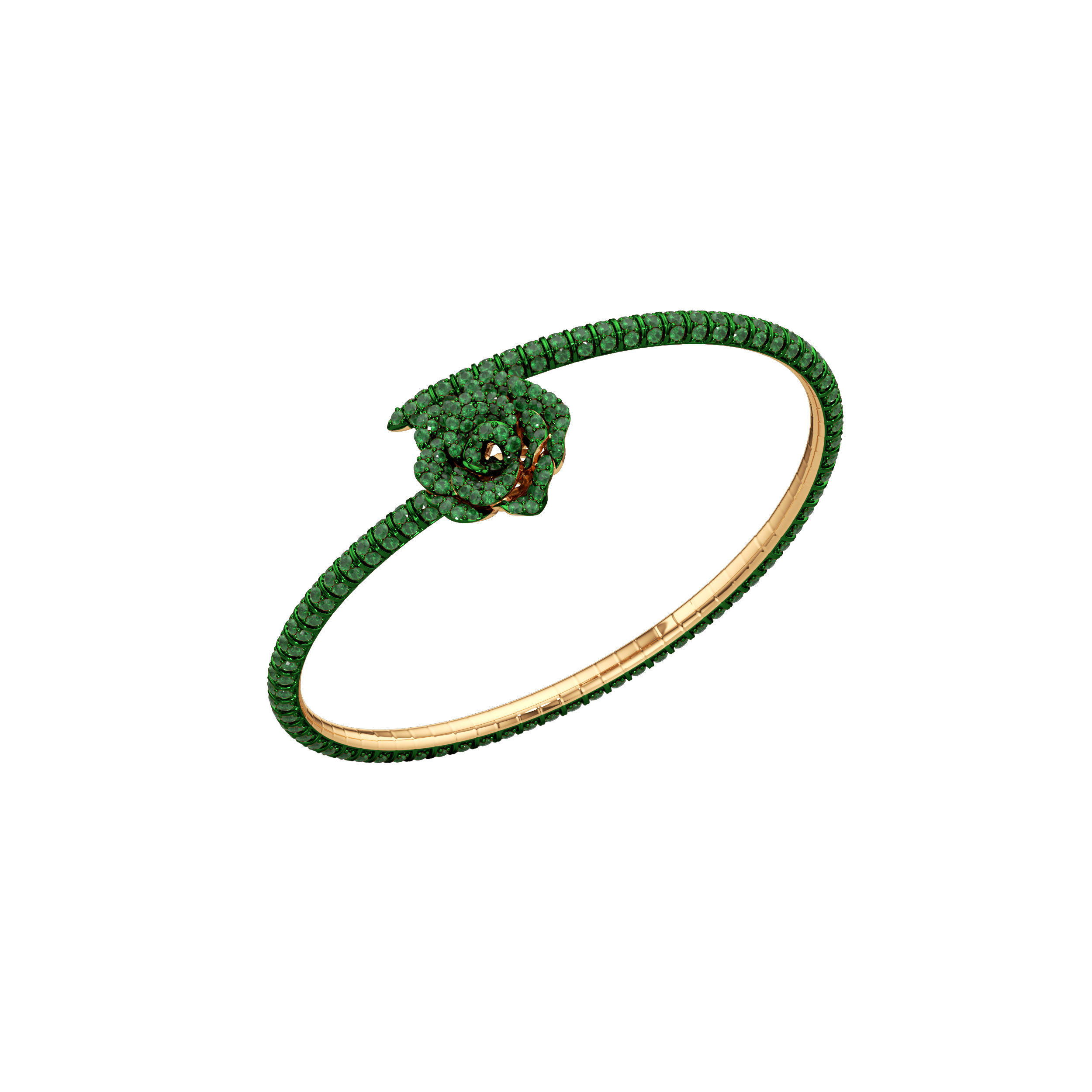 La Vie En Rose Tsavorite Bracelet, Single Motif