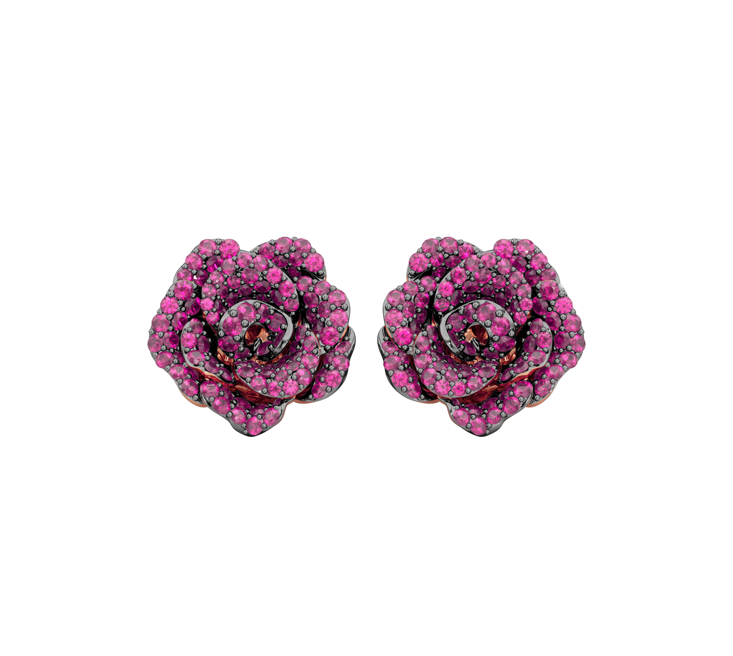 La Vie en Rose Ruby Earrings