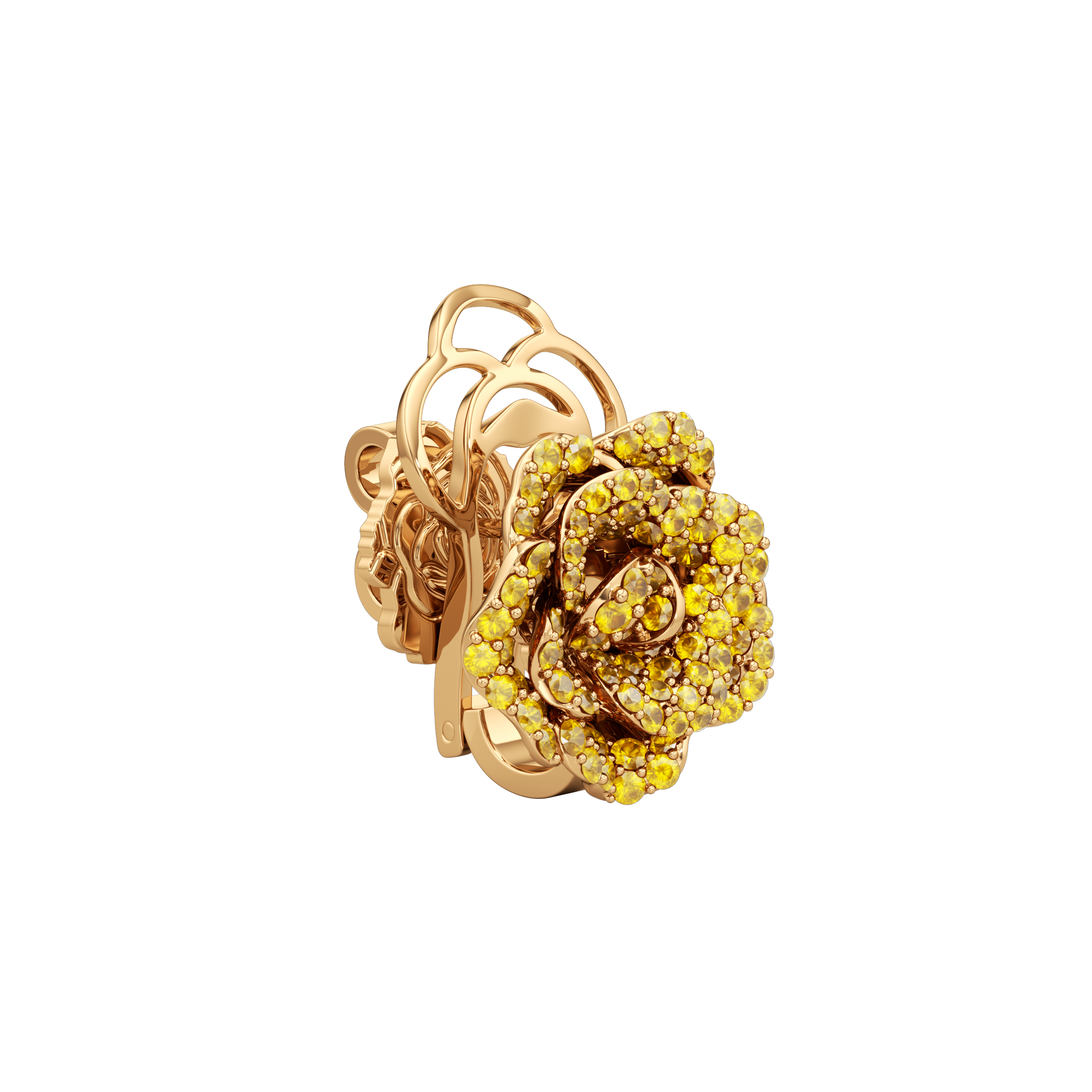 La Vie en Rose Yellow Sapphire Earrings