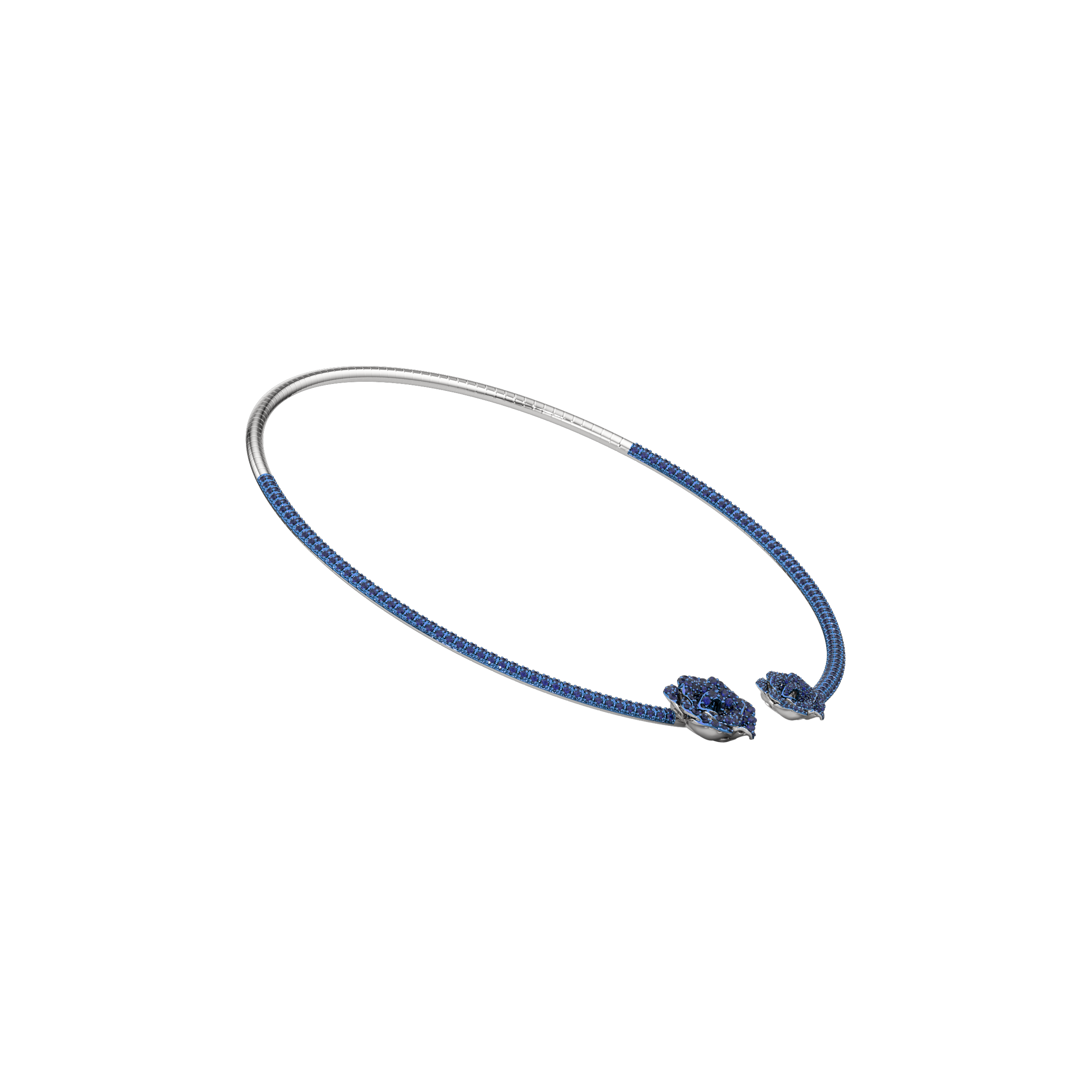 La Vie en Rose Blue Sapphire Necklace