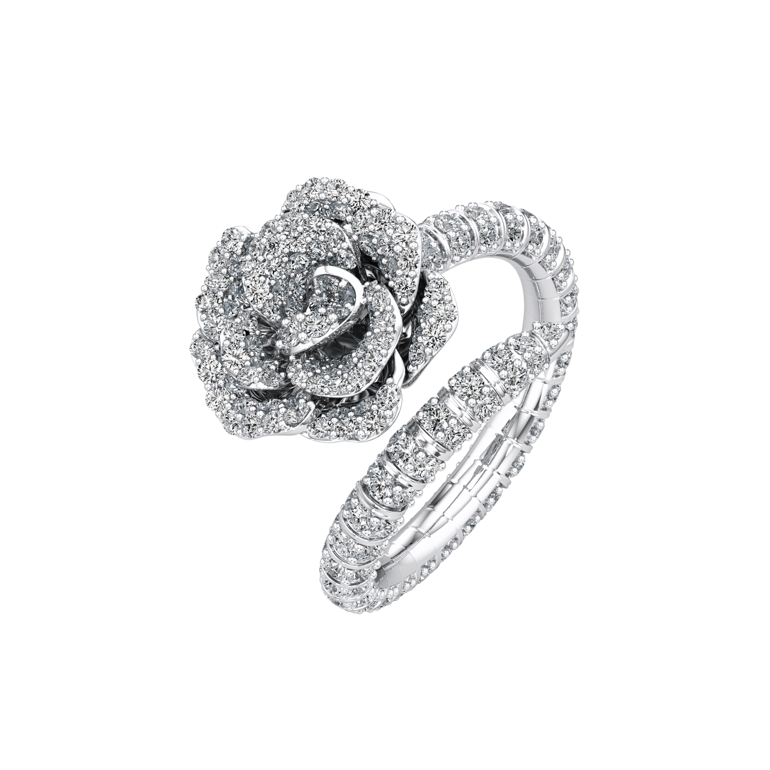 La Vie En Rose Ring, Single Motif