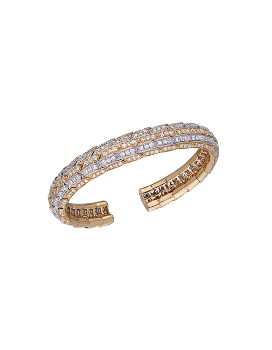 Gilded Grid Cuff