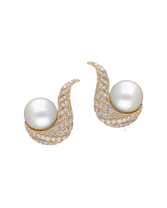 Pearl Cluster Earrings