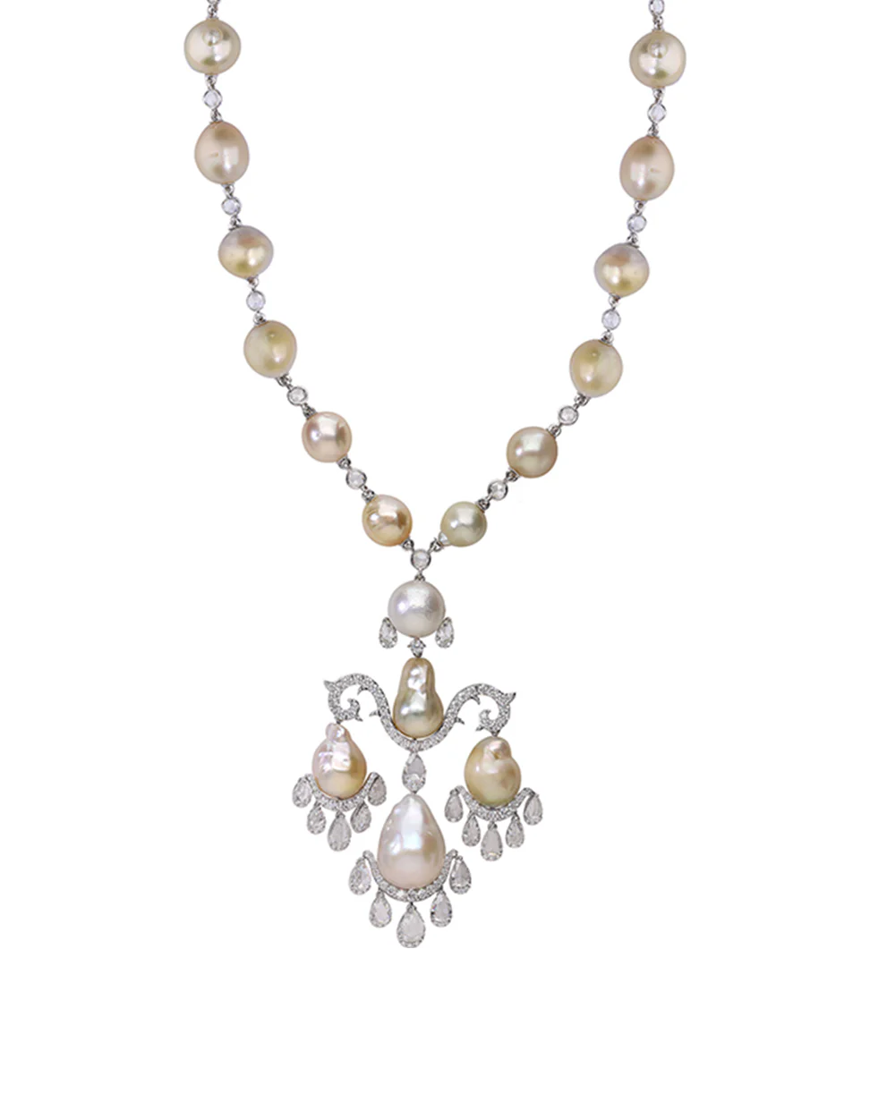 Baroque Drop Necklace