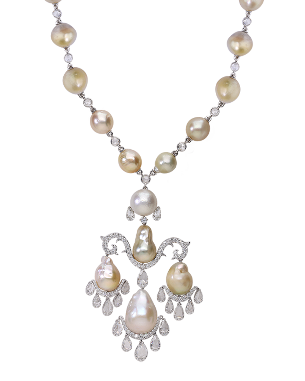 Baroque Drop Necklace