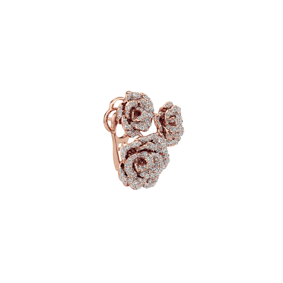 La Vie En Rose Earring, Triple Motif