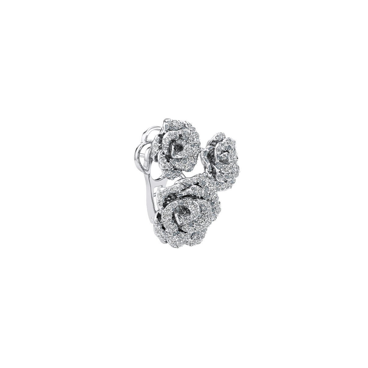 La Vie En Rose Earring, Triple Motif