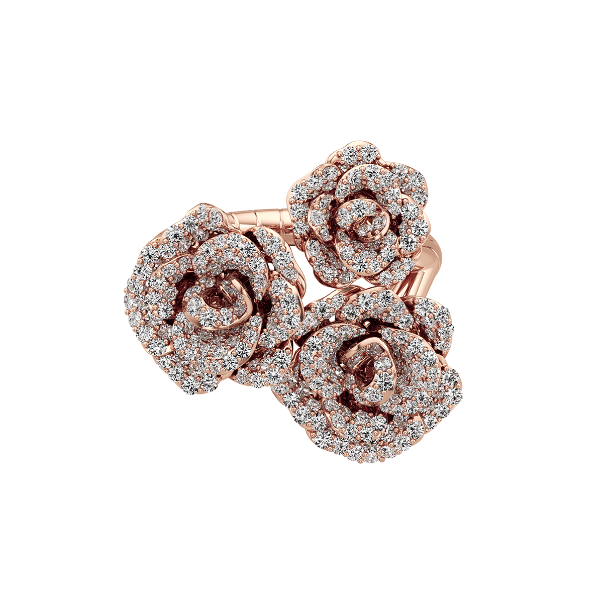 La Vie En Rose Ring, Triple Motif