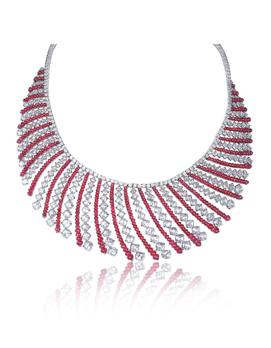 Ruby and Diamond Necklace