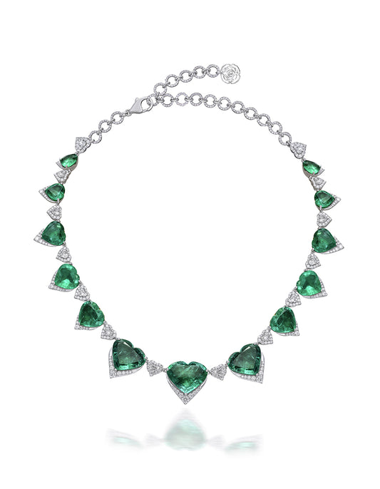 Emerald and Diamond Necklace