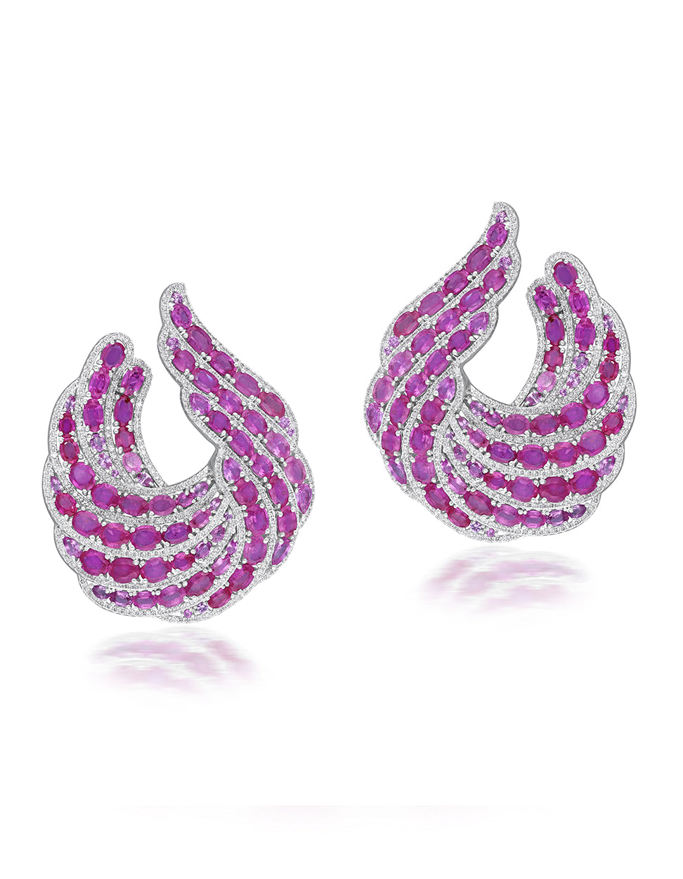 Ruby and Diamond Earrings