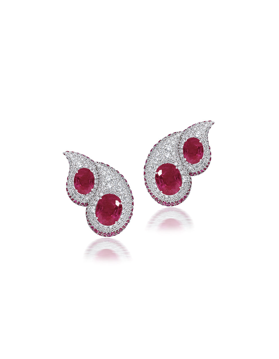 Ruby Arch Earrings