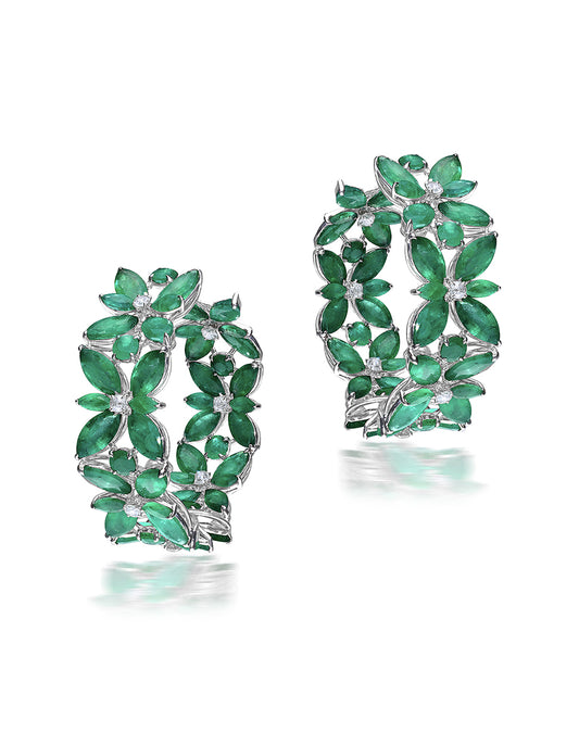 Garland Emerald Earrings