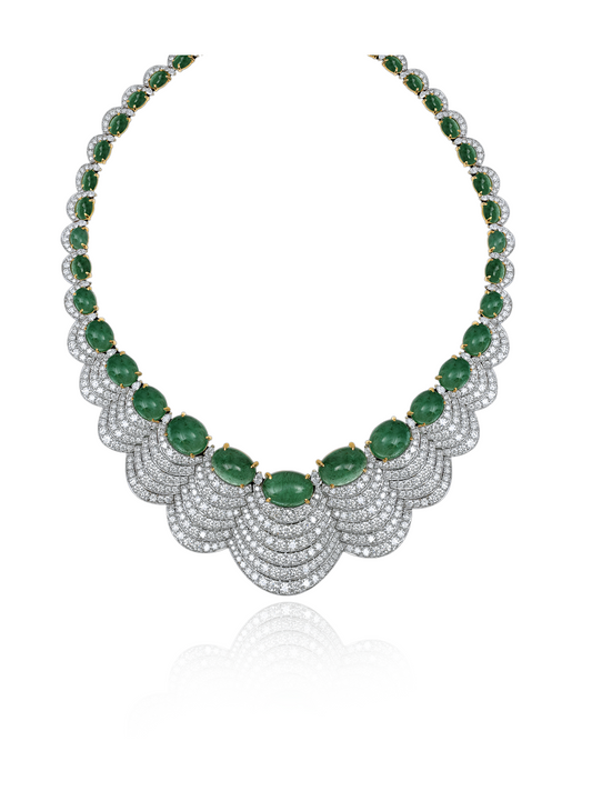 Emerald and Diamond Necklace