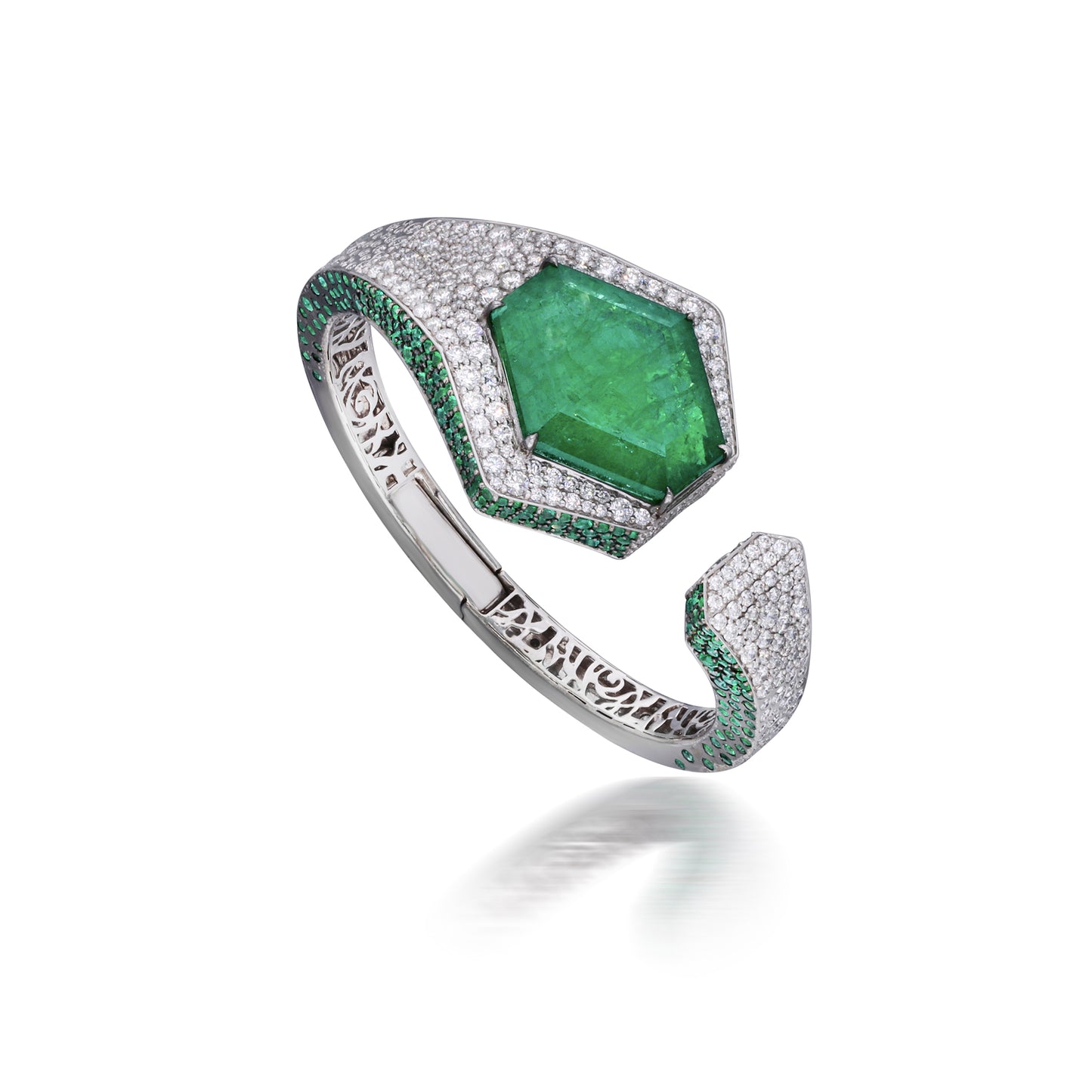 Emerald and Diamond Cuff