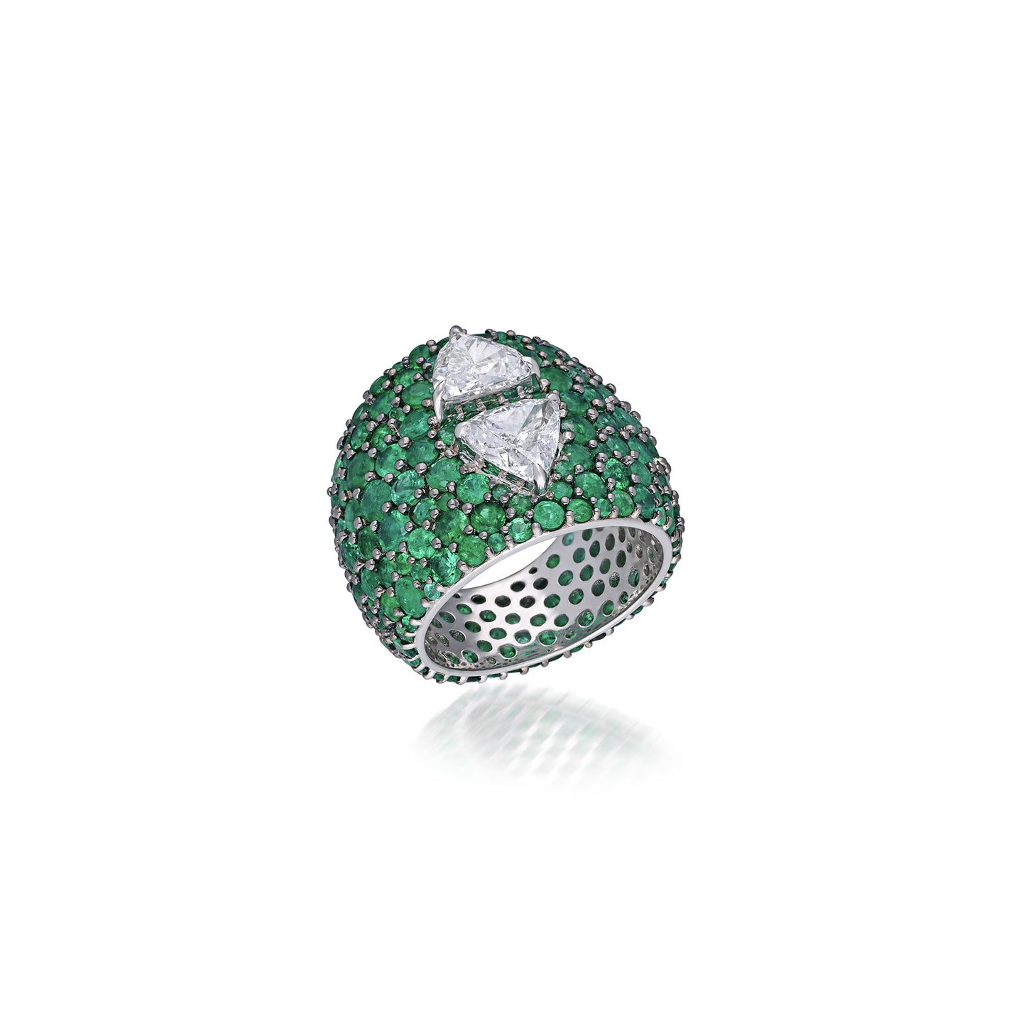 Emerald and Diamond Ring