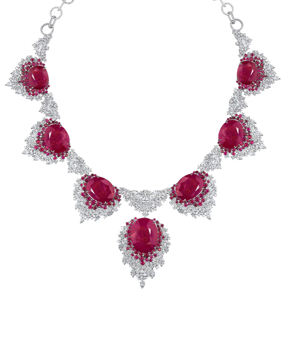 Crimson Cascade Necklace