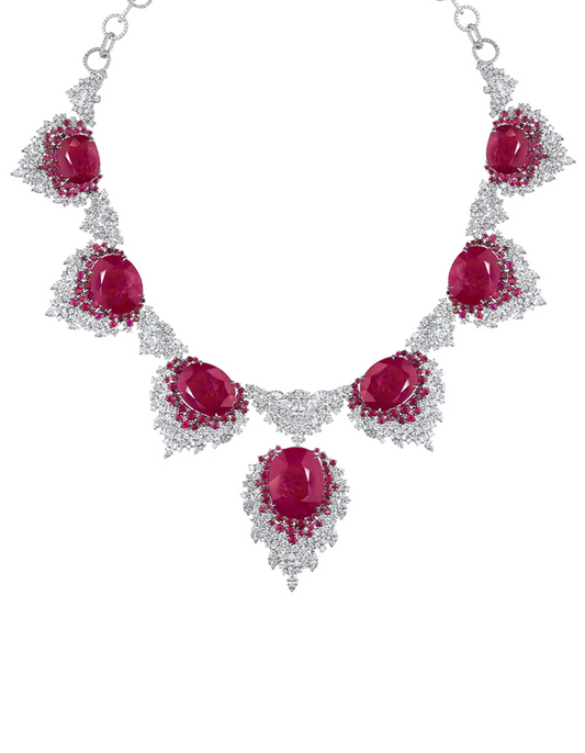 Crimson Cascade Necklace