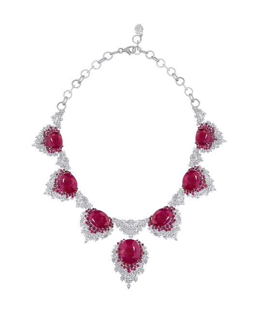 Crimson Cascade Necklace