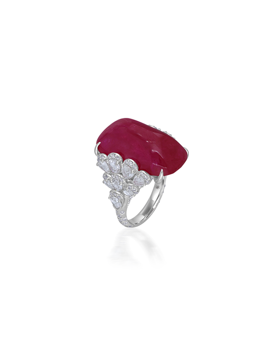 Crimson Swan Ring