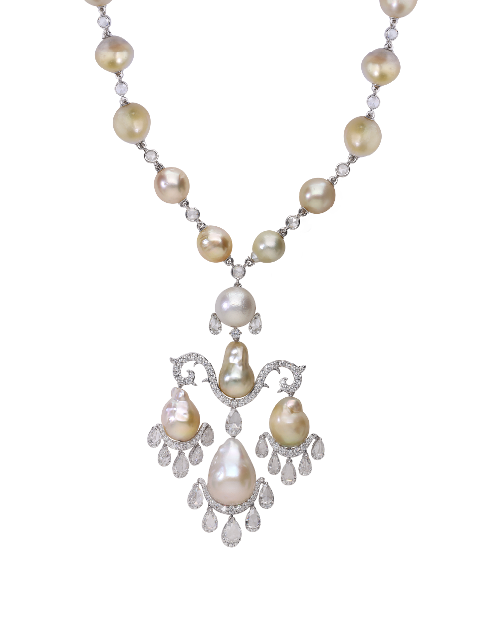 Baroque Drop Necklace
