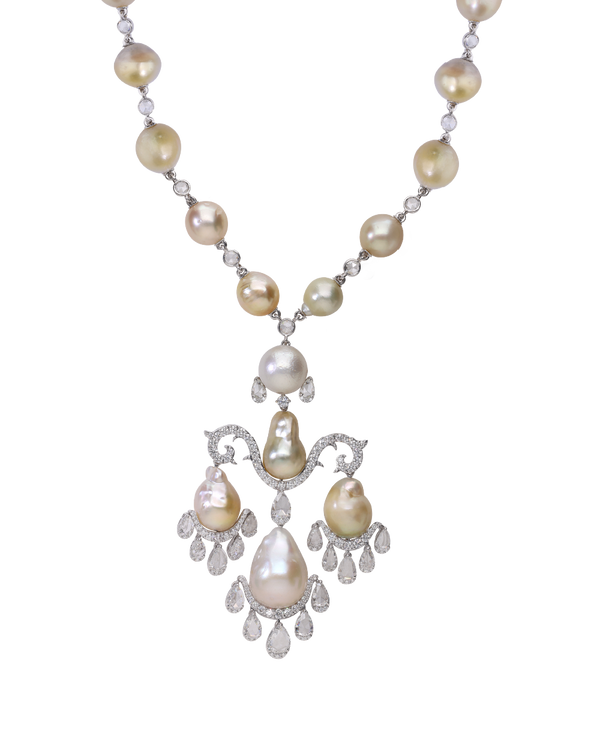 Baroque Drop Necklace