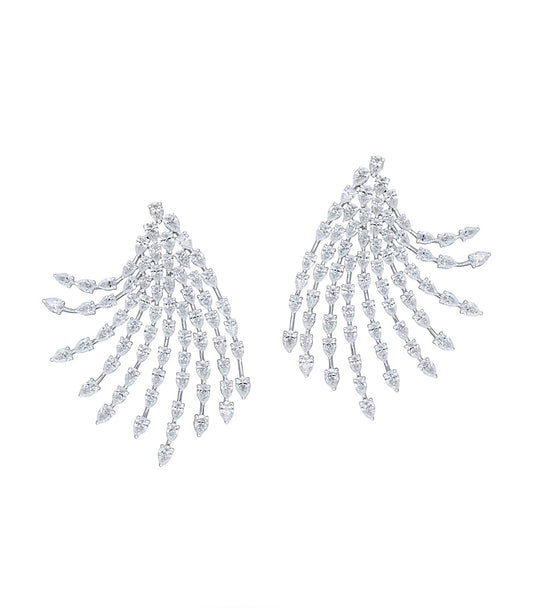 Diamond Fringe Earrings
