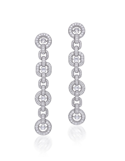 Diamond Link Earrings