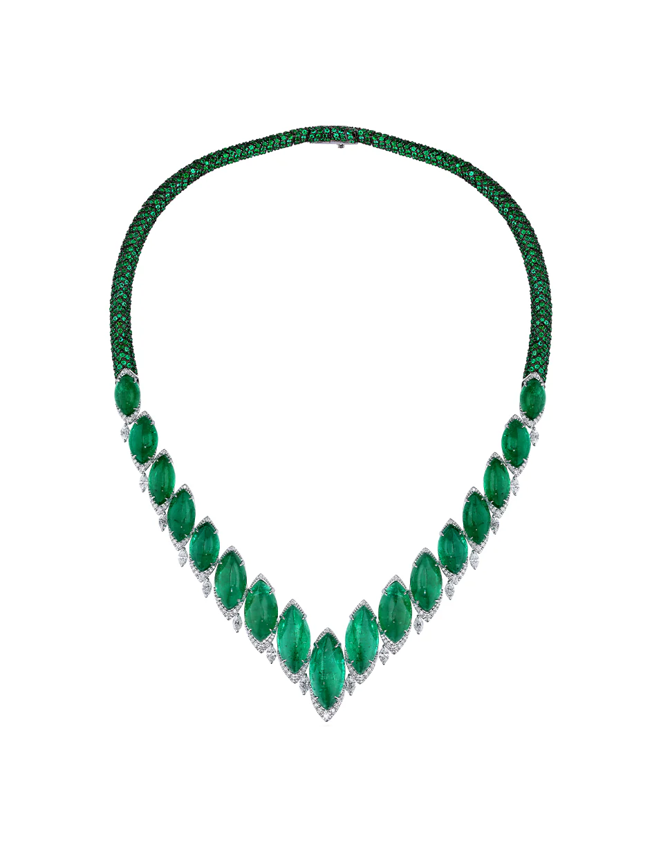 Emerald Curve Necklace