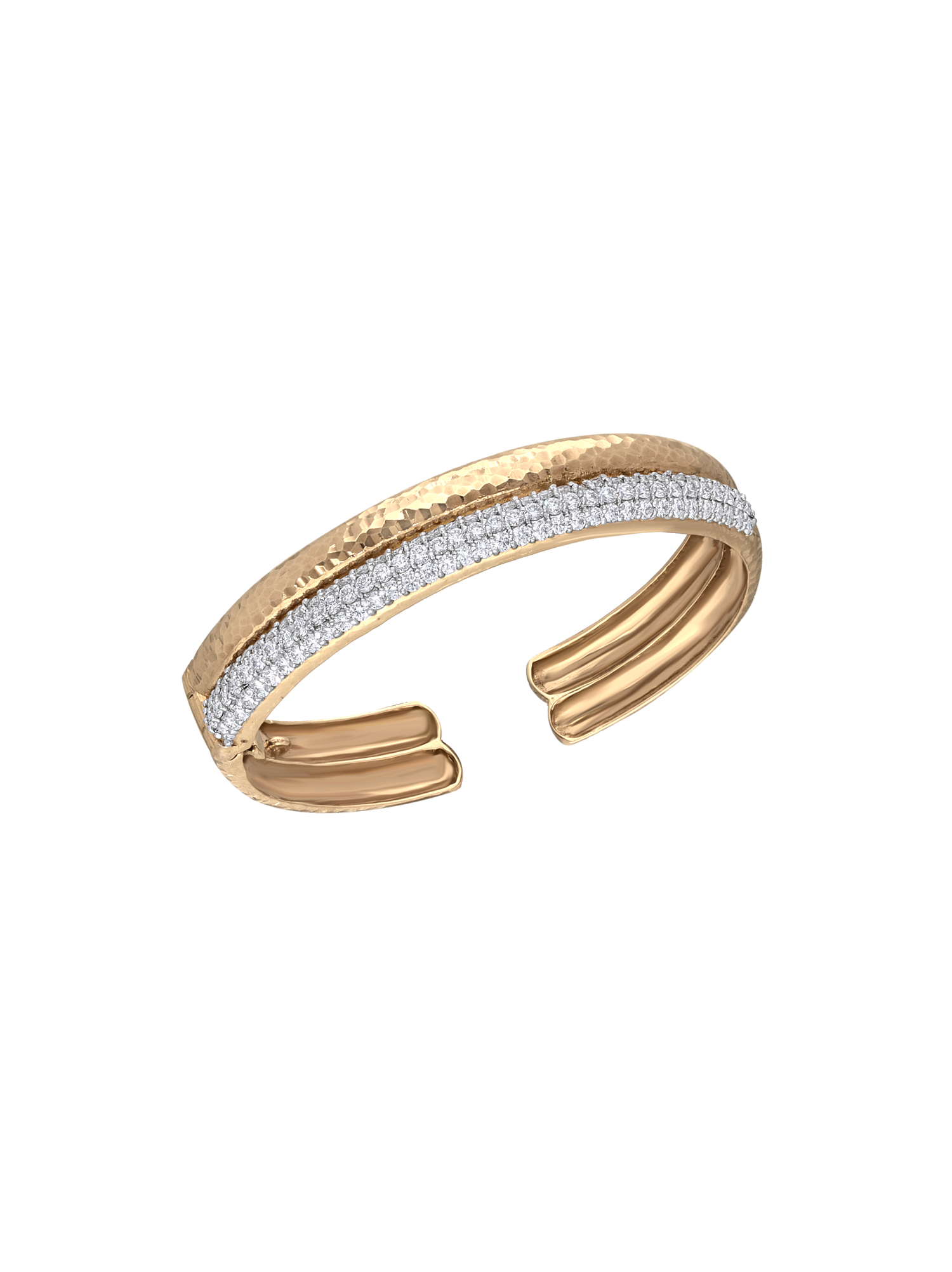 Gold bracelet with diamond accents 