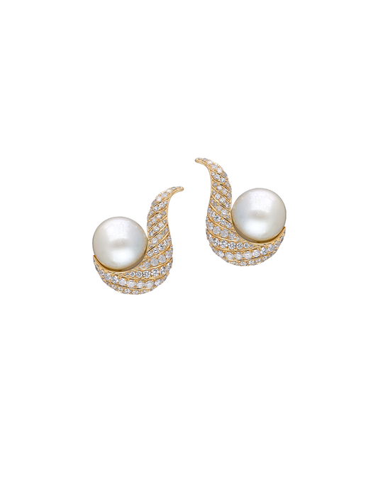 Pearl Cluster Earrings