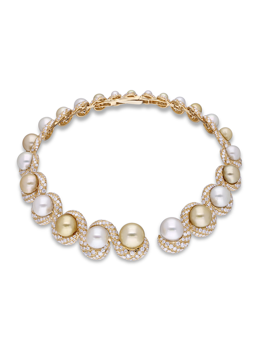 Pearl and Diamond Collar