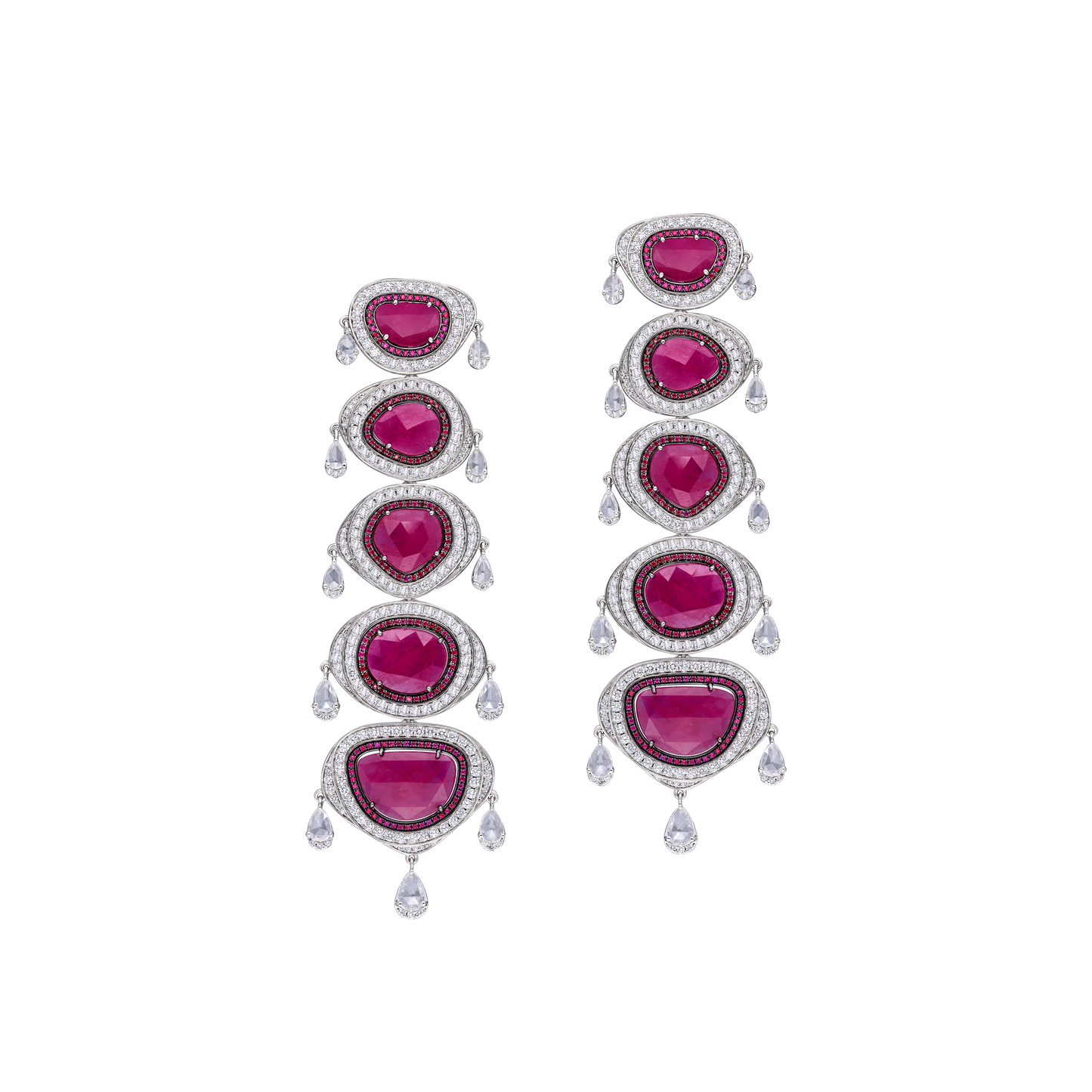 RUBY AND DIAMOND EARRINGS