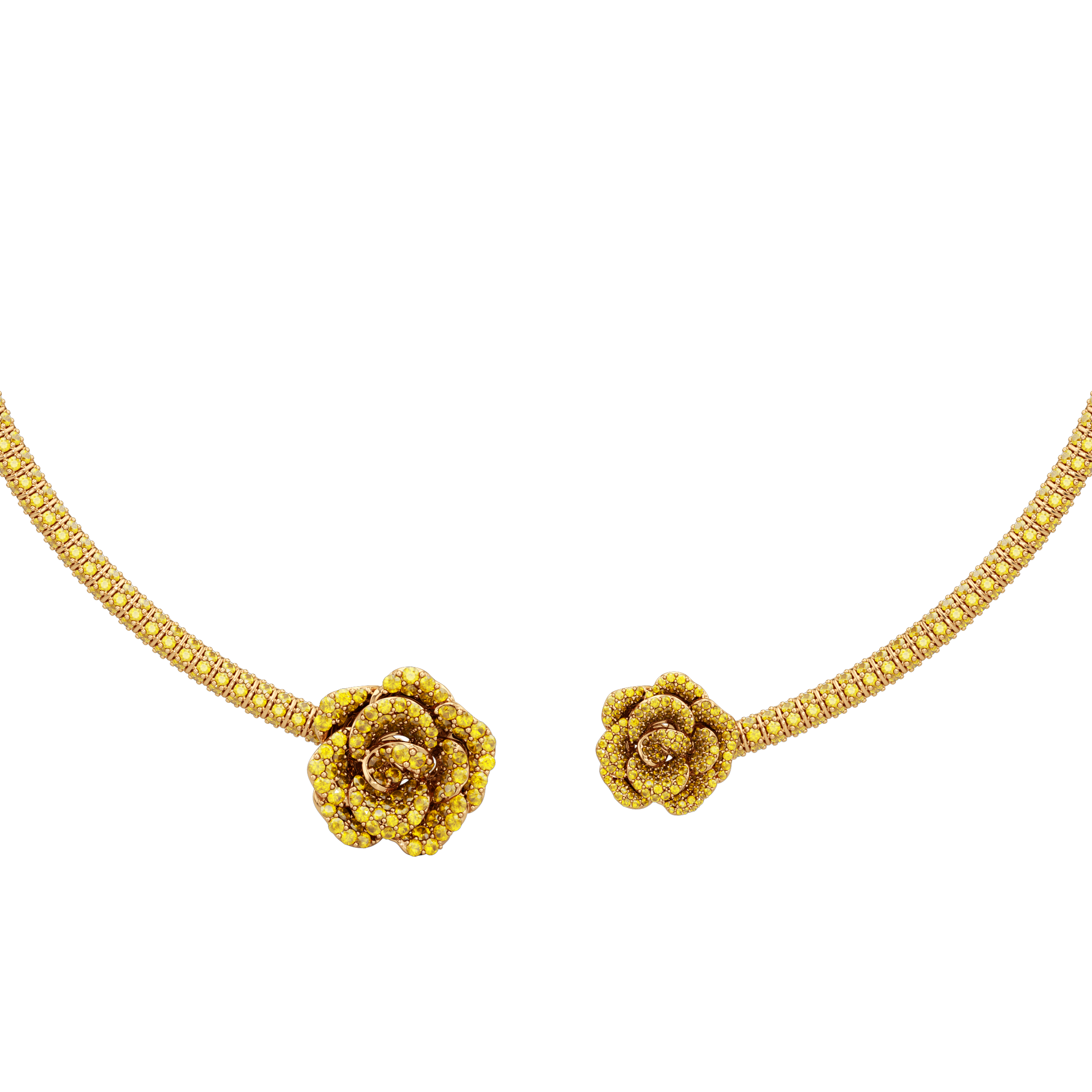 La Vie en Rose Yellow Sapphire Necklace