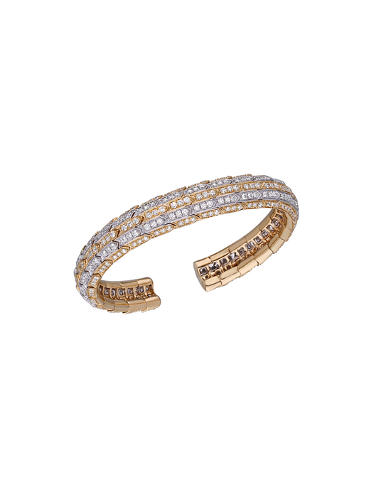 Gilded Grid Cuff