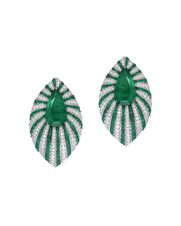 Palmier Emerald Earrings
