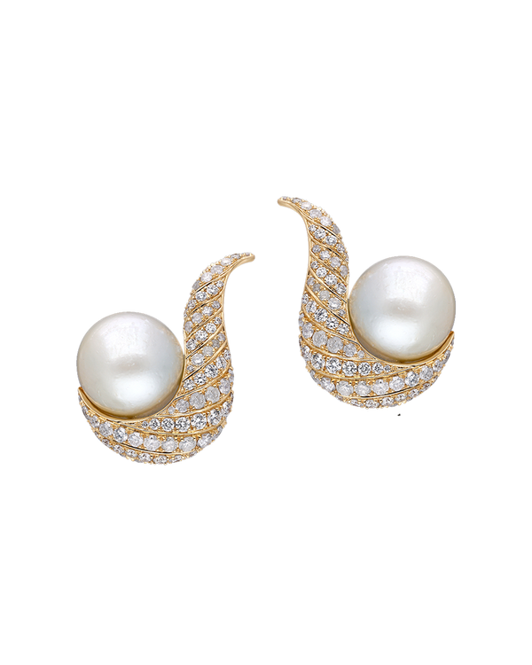 Pearl Cluster Earrings