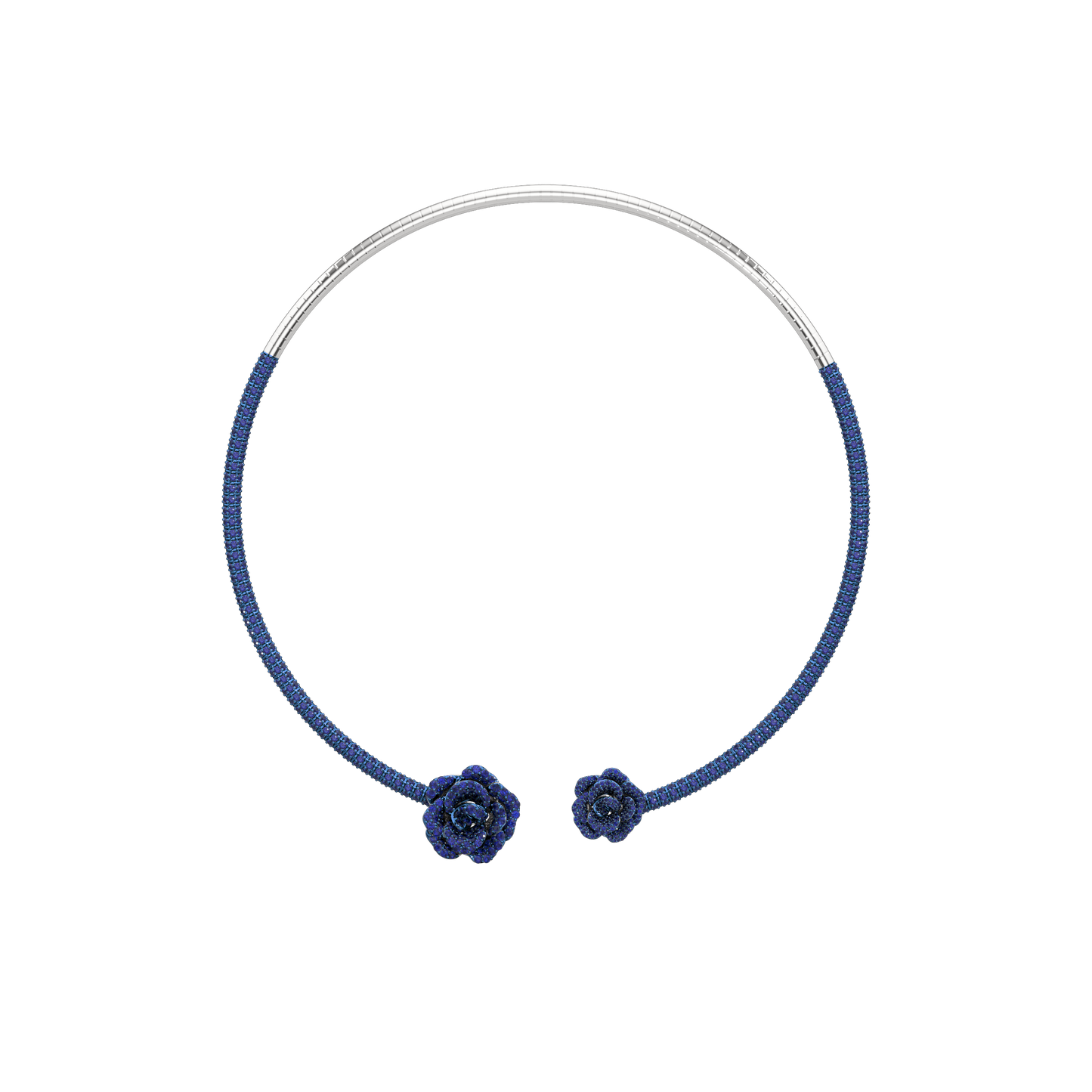 La Vie en Rose Blue Sapphire Necklace