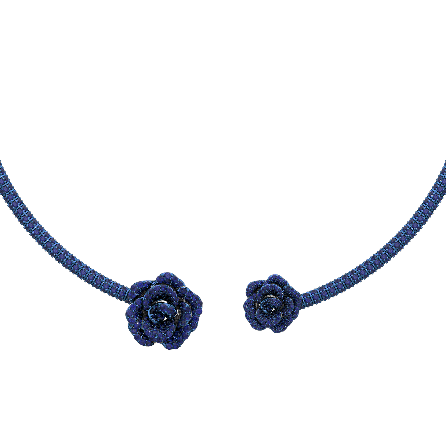 La Vie en Rose Blue Sapphire Necklace